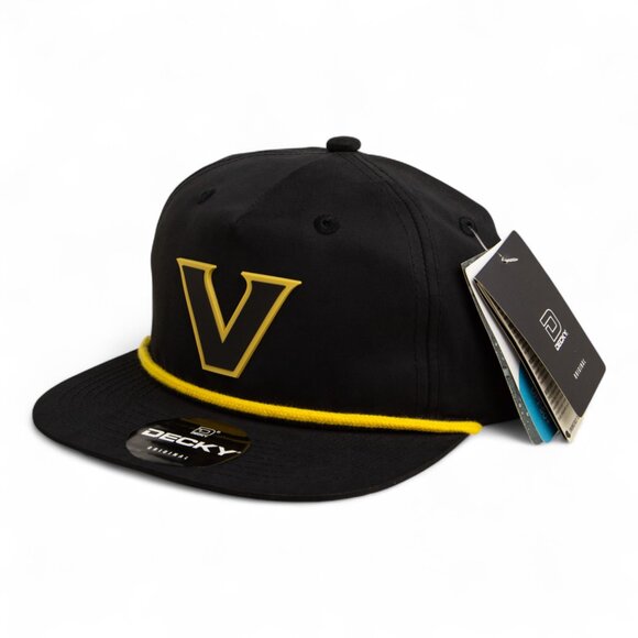 Vanderbilt Commodores Black 3D Classic Rope Hat- Black/ Gold - Picture 2 of 3
